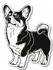 Cheerful Corgi pet with a family-friendly character.