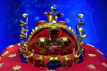 Czech coronation crown - replica on display.