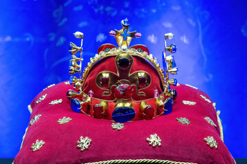 Czech coronation crown - replica on display.