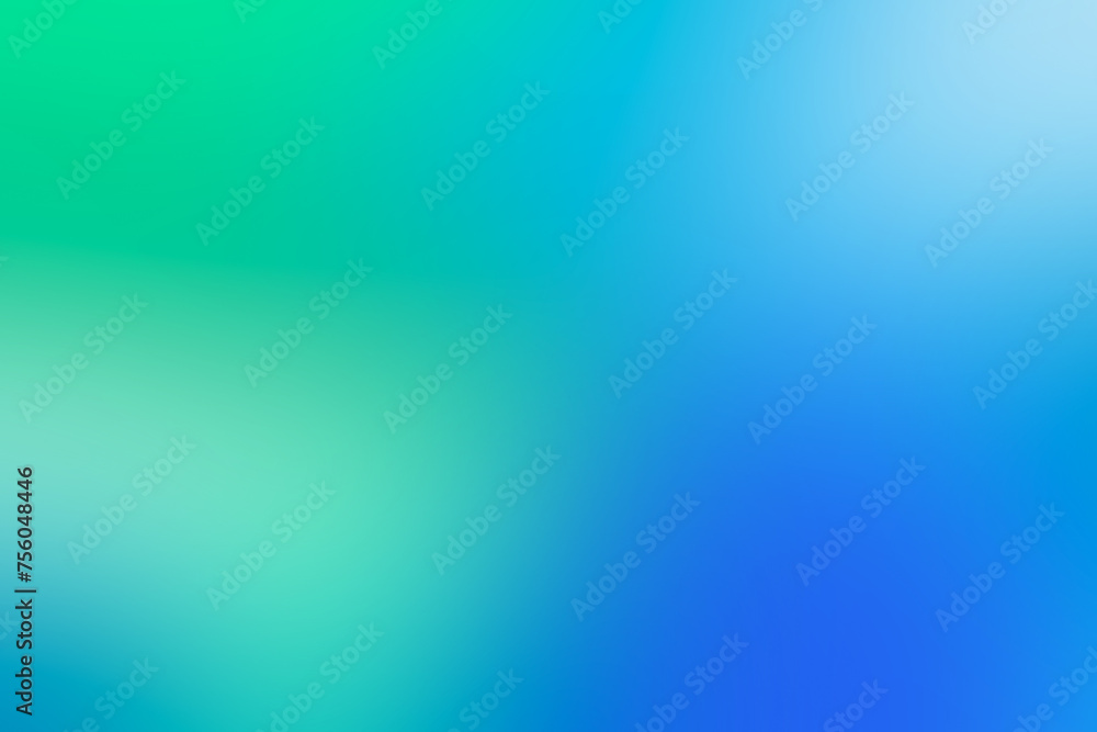 Poster Abstract blue cyan gradient abstract background. elegant bright and smooth turquoise light soft blue color illustration backdrop for graphic website design template and wallpaper
