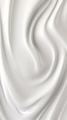 Abstract White Creamy Swirls Texture Background
