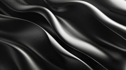 Obraz premium black and white of a wavy background. generative ai