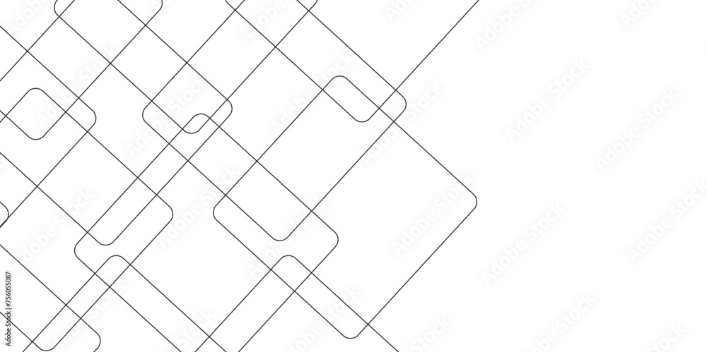 Poster abstract black and white geometric square seamless pattern and random lines. geomatics retro backgro
