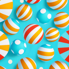 Obraz premium seamless easter pattern, Circus balloons pattern background
