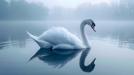 White swan lake
