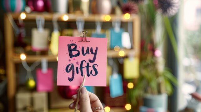 Remember to " buy gifts" generative ai