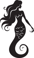 Undersea Enigma Mermaid Vector Logo Rapture Poseidons Pearl Vector Mermaid Logo Extravaganza