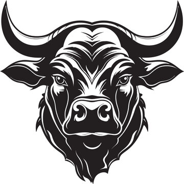 Majestic Matador Full bodied Bull Vector Symbol Bullish Brilliance Cartoon Full Body Logo