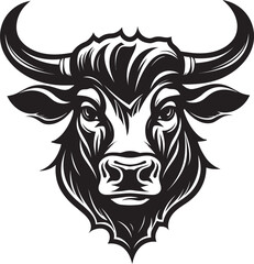 Bullish Energy Full bodied Bull Vector Design Brawny Beast Cartoon Bull Logo Creation