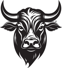 Charging Champion Full bodied Bull Vector Symbol Cartoon Bull Blitz Full Body Icon Design
