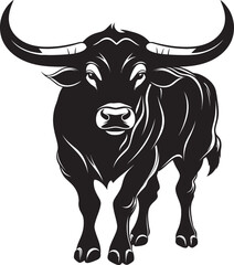 Dynamic Taurus Cartoon Full Body Illustration Bullish Energy Full bodied Bull Icon