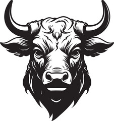 Bold Bull Charge Full Body Bull Vector Icon Cartoon Taurine Triumph Full bodied Bull Emblem