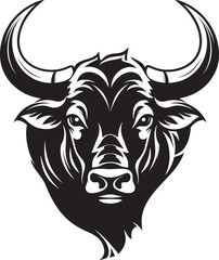 Charging Champion Bull Vector Icon Design Cartoon Bull Blitz Full bodied Bull Illustration