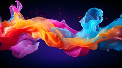 Innovative Energy Hub Background : Abstract Representation of Colorful Energy Flow, Dynamic Shapes, and Futuristic Patterns