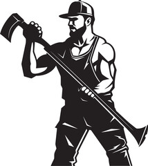 Constructive Conquest Hammer Wielding Icon Toolbox Trooper Construction Worker Emblem