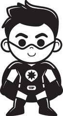 Tiny Titan Adorable Superhero Emblem Cute Crusader Cute Hero Symbol