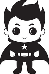 Cute Crusader Cute Superhero Icon Design Tiny Titan Adorable Hero Emblem