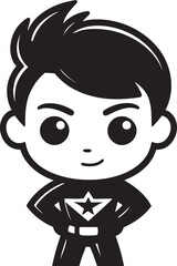 Super Snuggle Adorable Superhero Logo Mighty Mite Cute Superhero Vector Design