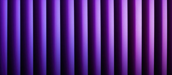 Close-up photo of vertical purple blinds accentuates texture and color gradient