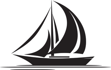 Oceanic Simplicity Boat Logo Vector Bare Essentials Boat Minimalist Icon Design