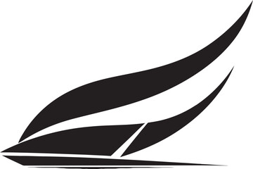 Simple Sea Craft Boat Icon Symbol Maritime Minimalism Boat Vector Emblem