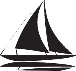 Sailors Silence Simple Boat Icon Quiet Quarters Minimalist Boat Vector Symbol