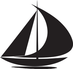 Essential Elegance Simple Boat Vector Logo Sailors Serenity Minimalist Boat Icon