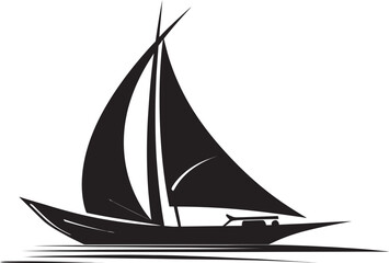 Zen Seafarer Minimal Boat Logo Simplicity in Motion Simple Boat Icon