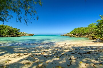 Jamaica caribian blue see and beach