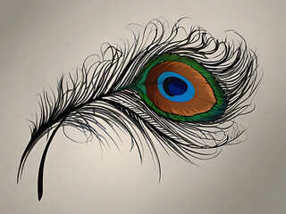 Obraz premium peacock feather background, peacock feathers on dark background 