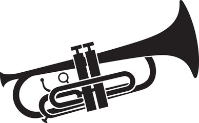 Trumpet Tune Elegant Trumpet Design Melodic Marvel Vibrant Trumpet Symbol