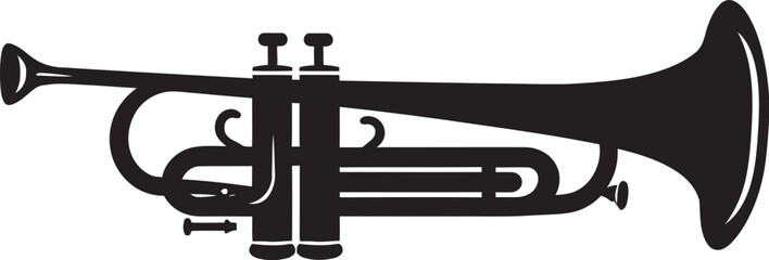 Trumpet Tune Dynamic Music Logo Melodic Marvel Iconic Trumpet Design