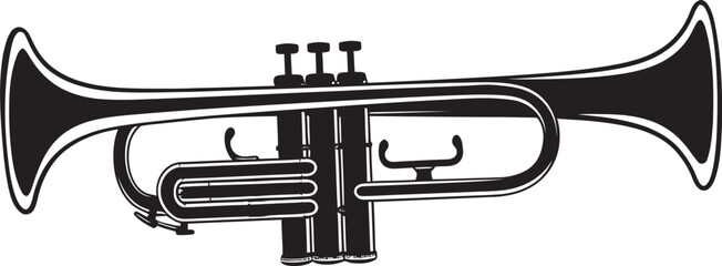 Trumpet Tempo Sound Icon Emblem Melody Maker Music Trumpet Symbol