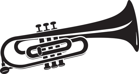 Trumpet Tune Sound Icon Emblem Symphonic Sounds Musical Trumpet Symbol