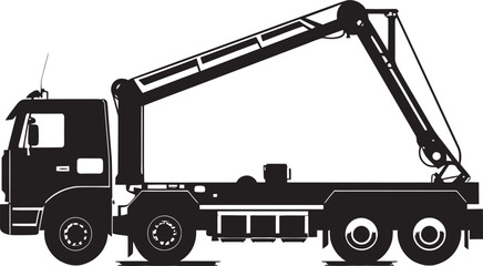 LiftMaster Truck Crane Icon Design Industrial Titans Crane Truck Emblem