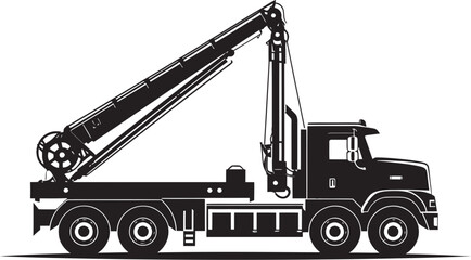 Lift Logic Truck Crane Icon Symbol Crane Command Truck Crane Logo Emblem