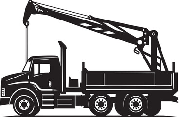 Crane Commanders Truck Crane Symbol Vector Tower Titans Crane Truck Logo Design