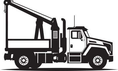 Titan Hauler Truck Crane Vector Symbol Crane Commander Truck Crane Logo
