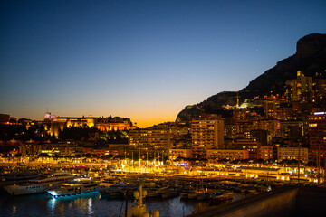 Twilight Ambiance Over Monte Carlo Marina, Monaco