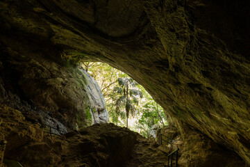 Entrance to the Ravana Cave in Ella, Badulla District of Uva Province, Sri Lanka