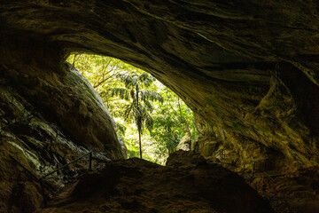 Entrance to the Ravana Cave in Ella, Badulla District of Uva Province, Sri Lanka