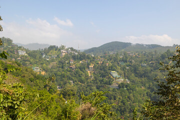 Fototapeta na wymiar Views over Ella, Badulla District of Uva Province from Ravana Cave, Sri Lanka