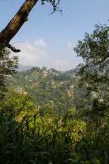 Views over Ella, Badulla District of Uva Province from Ravana Cave, Sri Lanka