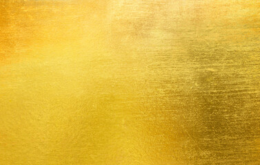 Shiny hot yellow gold foil golden color