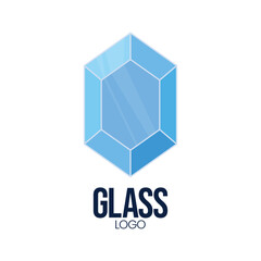 Glass logo Vector Illustration Icon Glass logo design Illustration