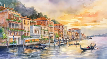 Foto op Canvas enchanting view of the serene Italian coastline © Lubna