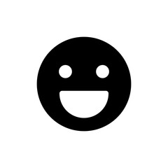 Fototapeta premium Smile icon vector isolated on white background. Smile vector icon. Emoticon Icon vector. Emoji