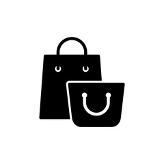 Shopping bag icon vector isolated on white background. Shopping bag vector icon. Basket icon