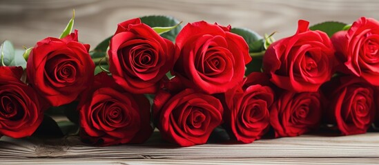 A beautiful arrangement of pink Hybrid tea roses and garden roses displayed on a wooden table, creating a stunning centerpiece for flower arranging