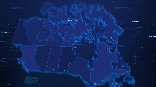 Digital Canada A Technology Map. technology Canada map.